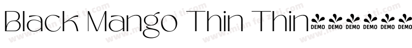 Black Mango Thin Thin字体转换